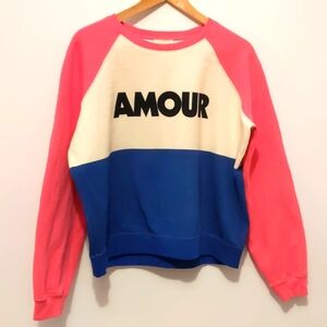 Sezane Amour crewneck sweatshirt M
